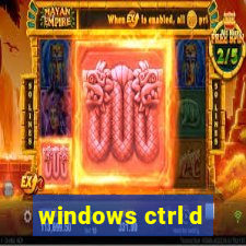 windows ctrl d